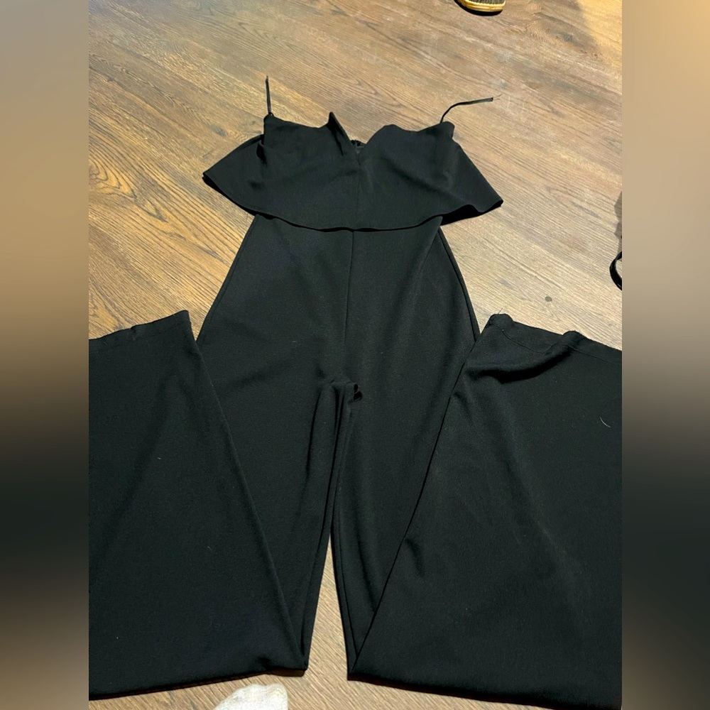 Black Strapless Jumpsuit from Lulus